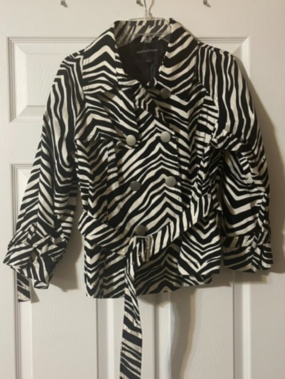 John Paul Richard Zebra Print Jacket Women's Size L